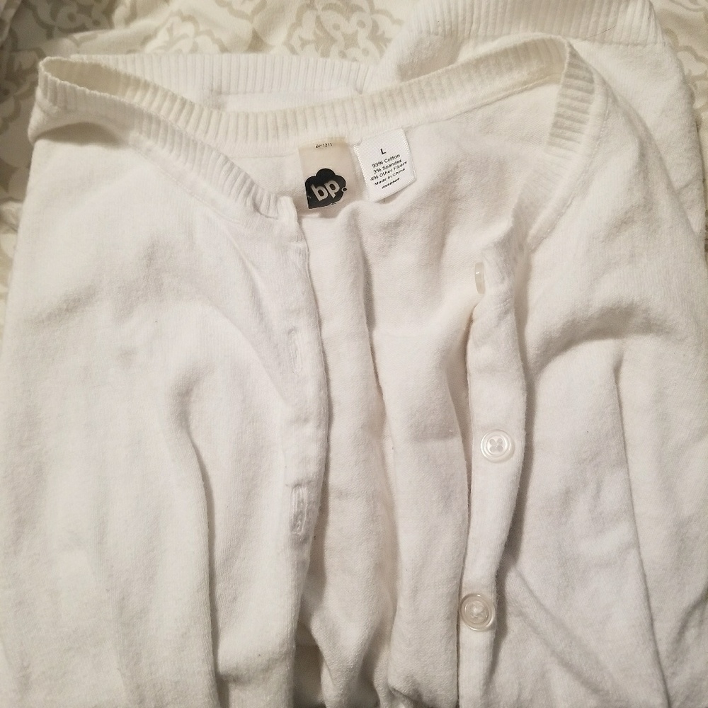 SALE! Nordstrom juniors white cardigan L